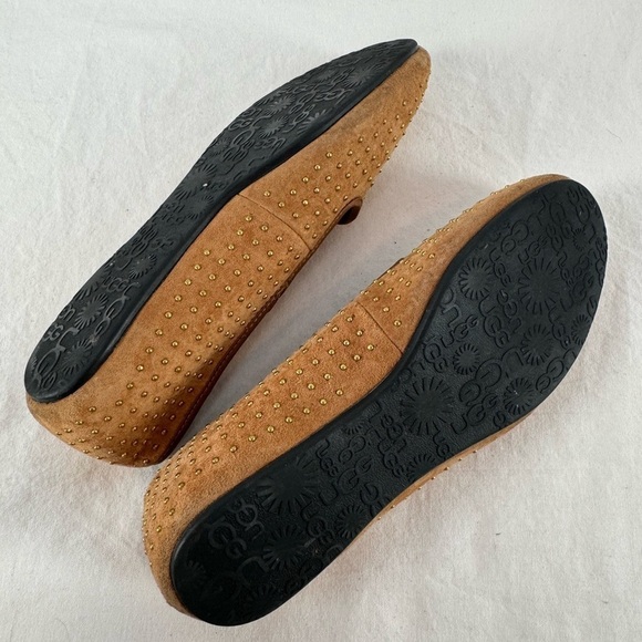 UGG Australia Women's Alloway Studded Flats in Brown Size 5 - Picture 6 of 7